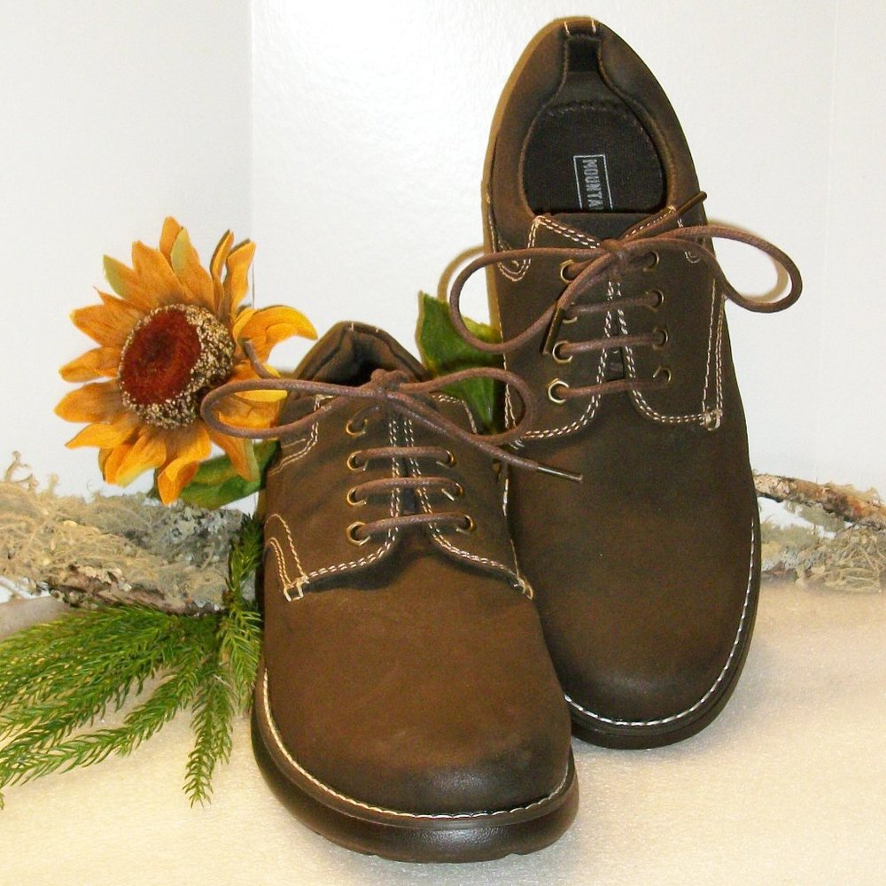 MOUNTAIN CREEK 7.5M "HAMILTON" Casual Dark Brown Shoes Lace Up Oxfords NEW